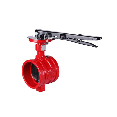 甄易D81X-16Q沟槽手柄蝶阀