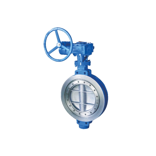 甄易D373H-16C铸钢对夹涡轮三偏心蝶阀