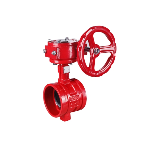 甄易D381X-16Q沟槽涡轮蝶阀